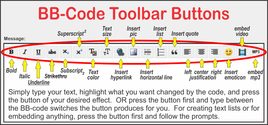 BB-code Toolbar